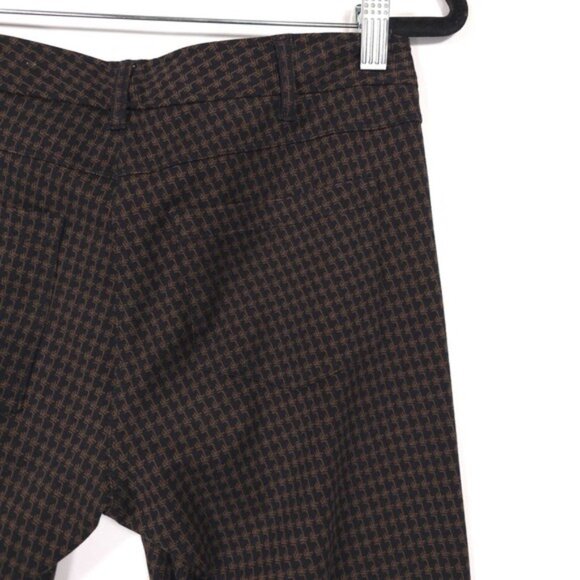 J.McLaughlin Women's Pants Size 4 Rayon Blend Stretch Brown Geometric Print - Picture 9 of 12